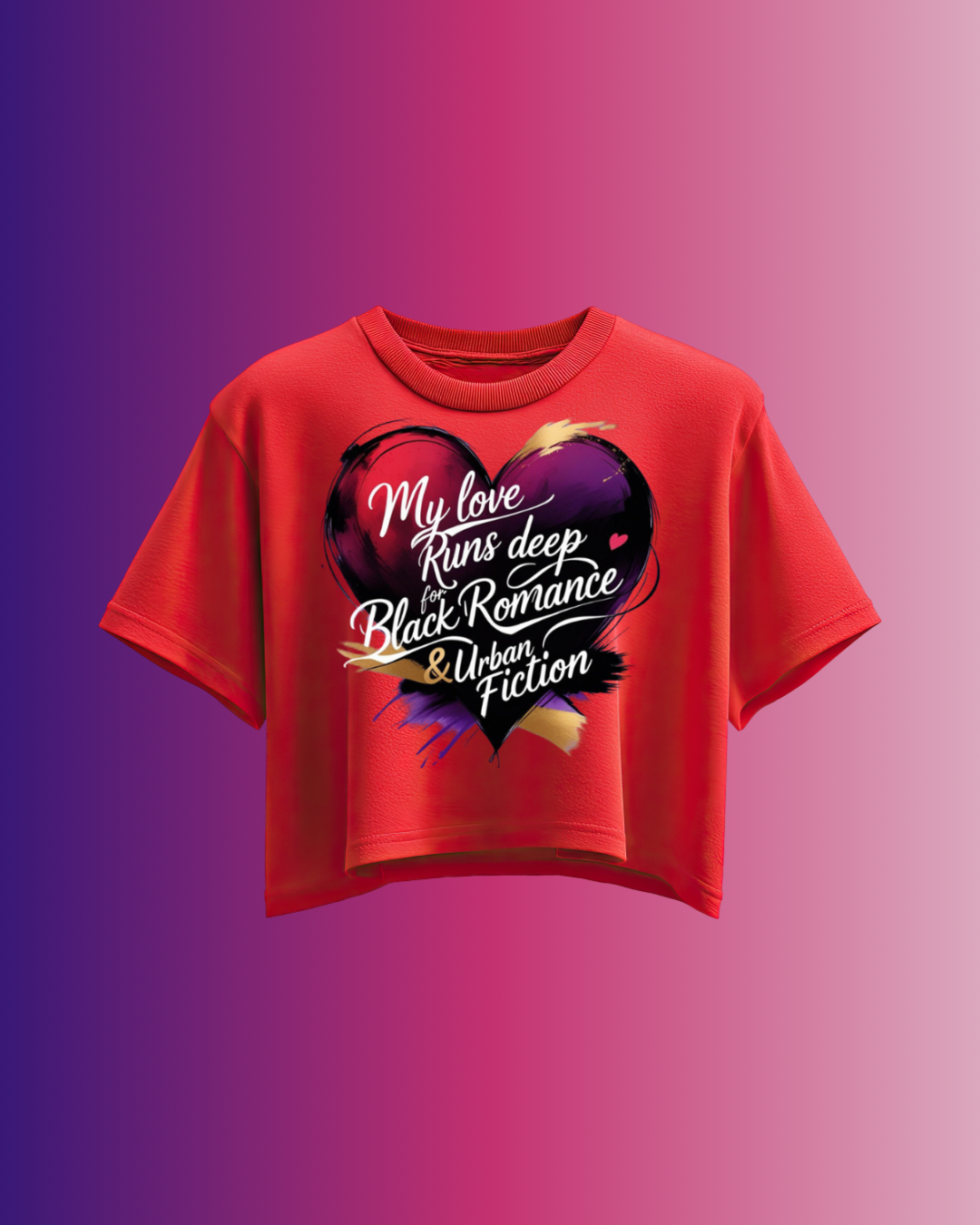 Deep In Love Crop Tops