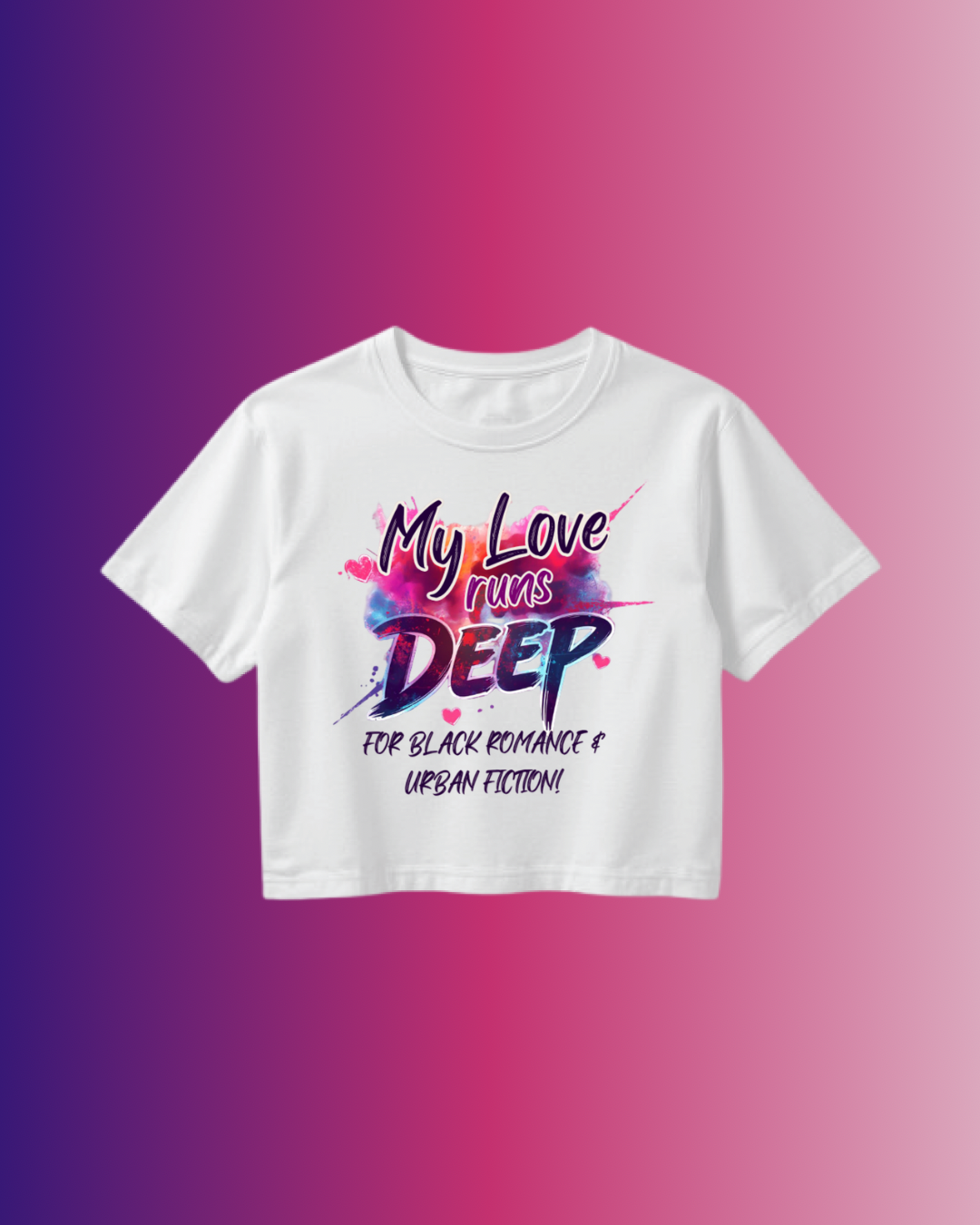 Deep In Love Crop Tops