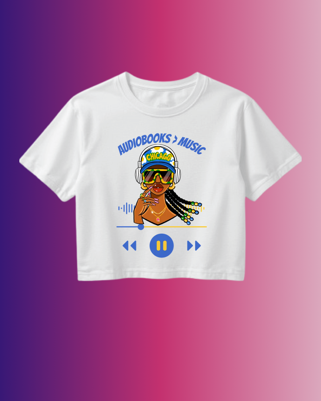 Audiobook X Chicago ( Crop Top)