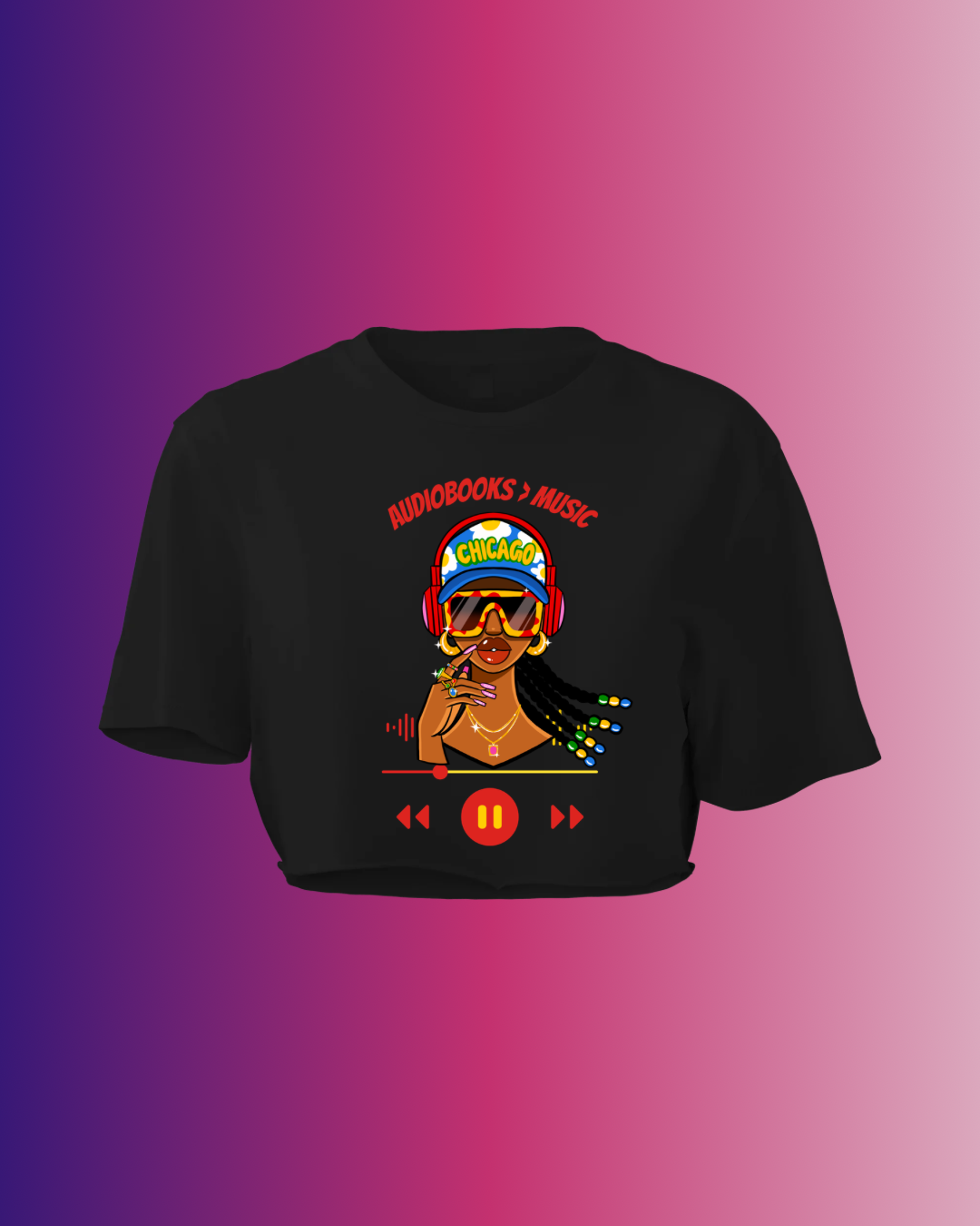 Audiobook X Chicago ( Crop Top)