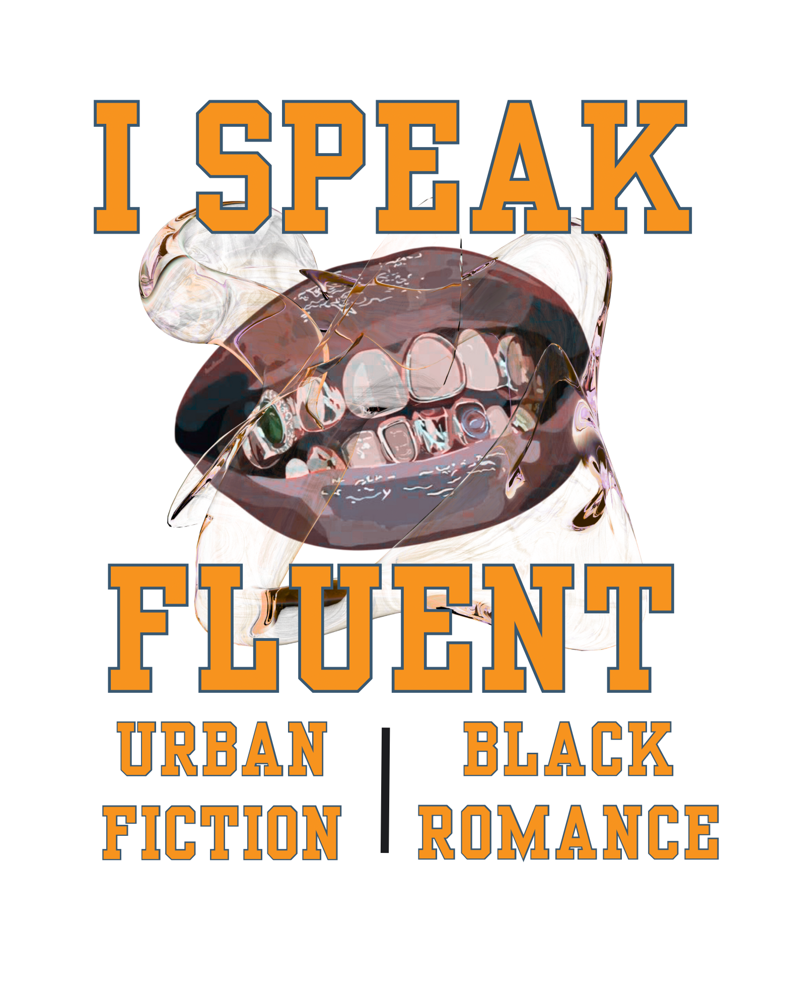 Exclusive Bookish Tee Black/Orange