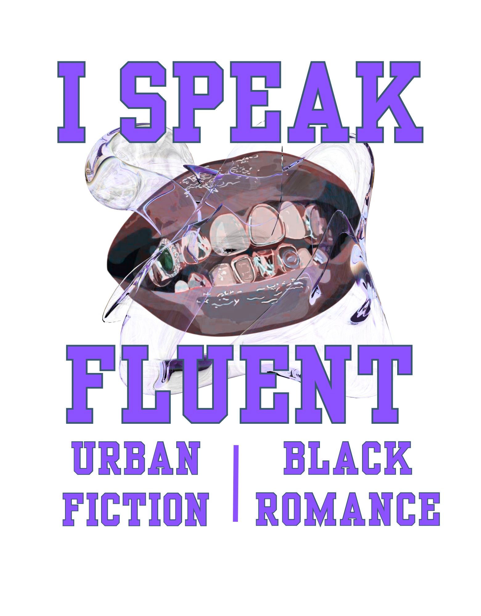Exclusive Bookish Tee Black & Purple
